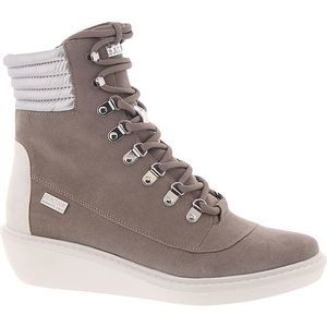 sold Kenneth Cole Reaction Womens Rhyme Taupe Faux Suede Hiking Shoes Sneakers